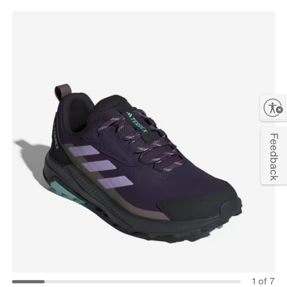 Adidas Purple Trail Running Shoes - Picture 1 of 4